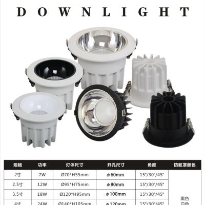 Engineering COB downlight